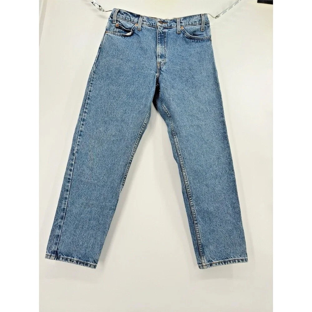 Vintage barril  style Levis 550 Jeans 34 -90s‎ Stonewash Tapered  Orange Tab